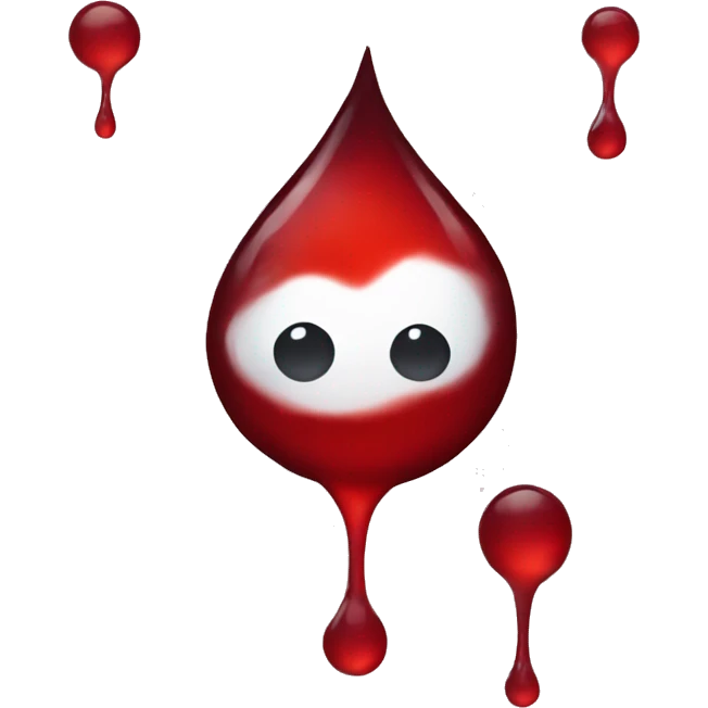3 Blood droplets  emoji
