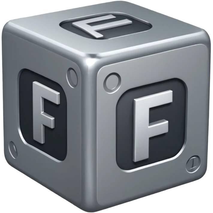 cube with F11# letters on it emoji