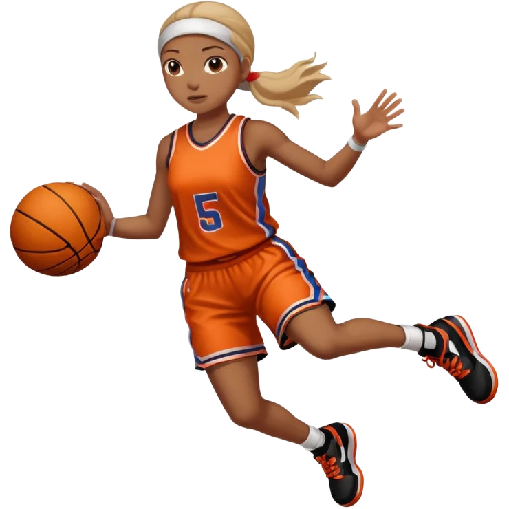 Basketball dunk girl emoji