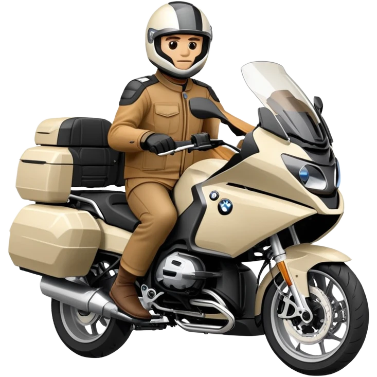 BMW RT1200 touring motorcycle with rider emoji