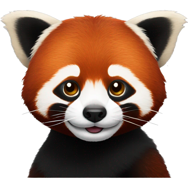 Disco red panda  emoji