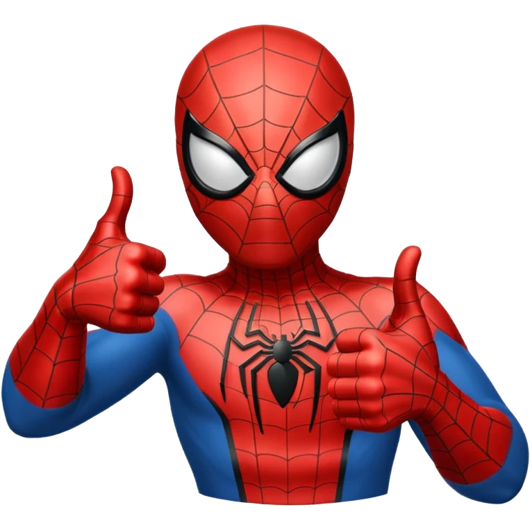 Spiderman hand thumb up emoji