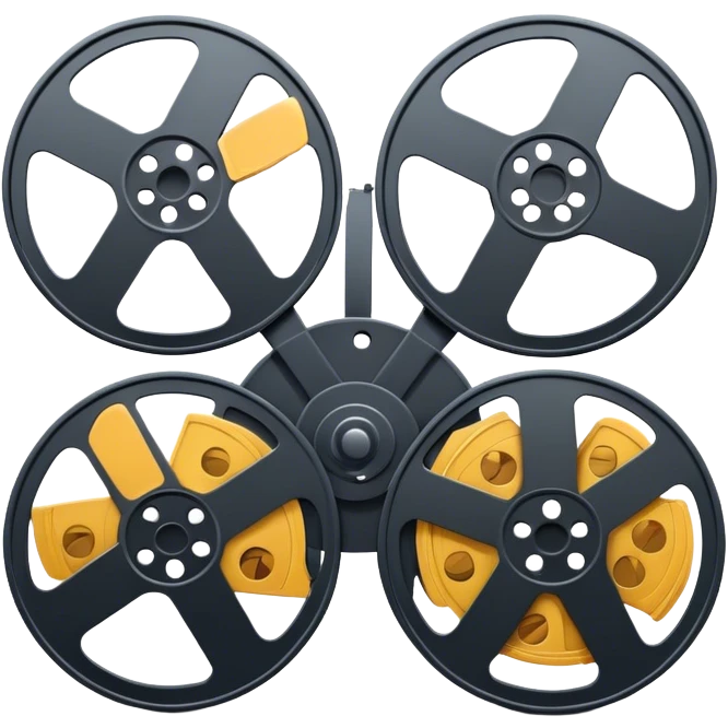 Film reel with shit reels emoji