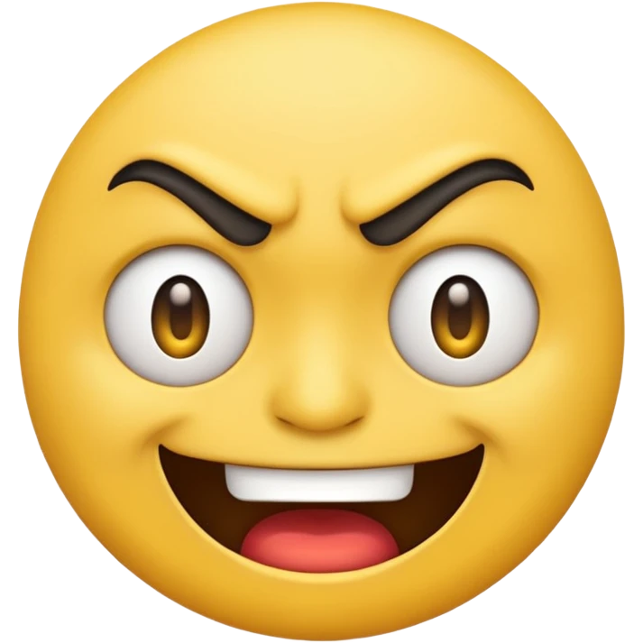 Angry smirk emoji google  emoji