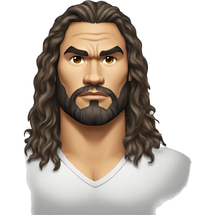 realistic jason momoa wearing tee emoji
