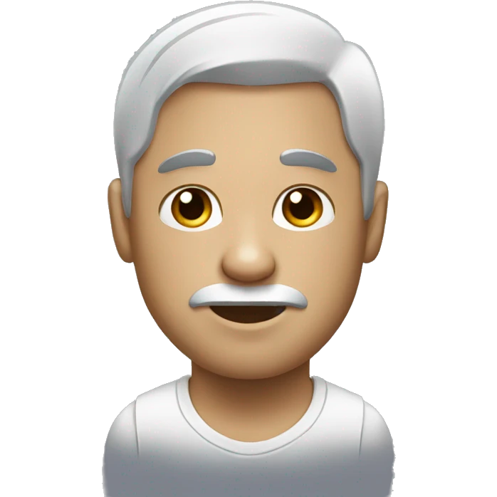 A man with a panda face wearing a shirt emoji