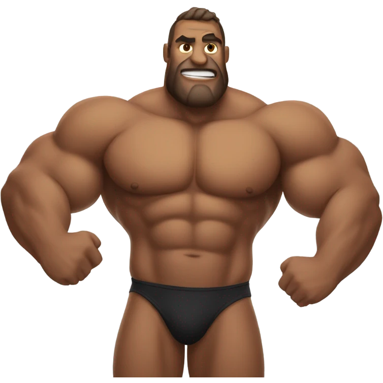 Giants muscle man in speedo emoji