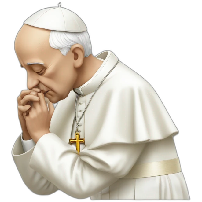 the pope innocently snorting lines emoji