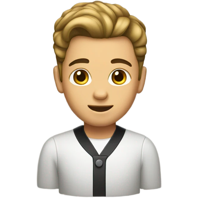 A boy with ha slick back  emoji