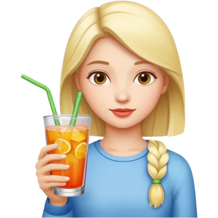 girl with drink  emoji