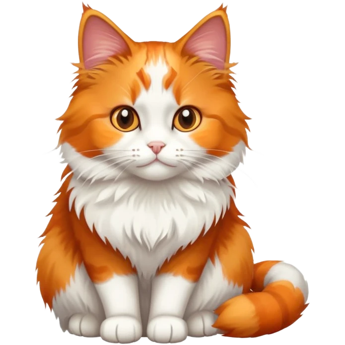 Calico cat with three colors emoji