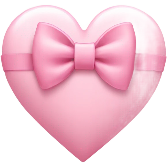 Light pink heart with bow emoji