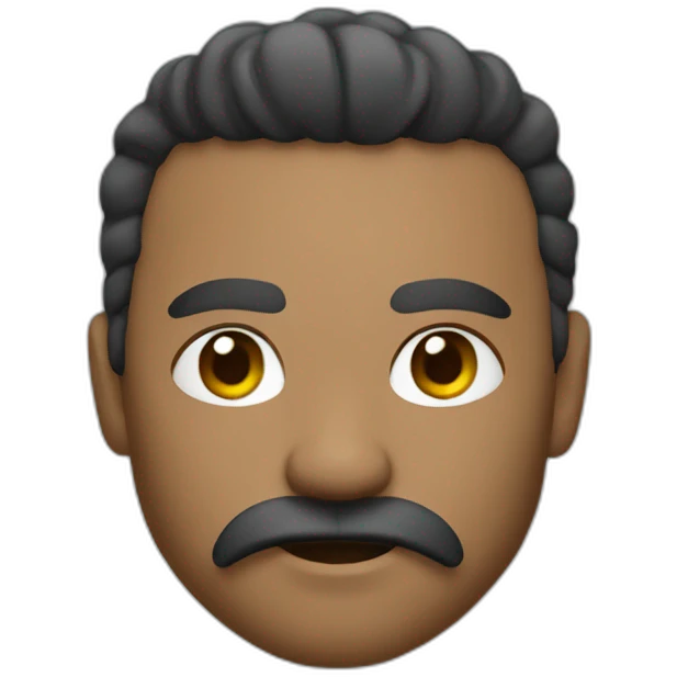 Warrior with Little square mustache emoji