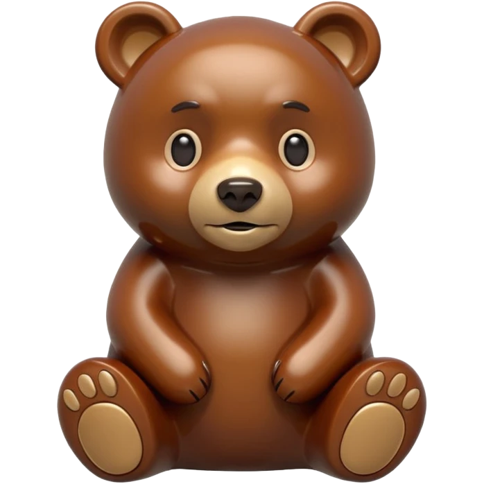 Make a bear figurine emoji