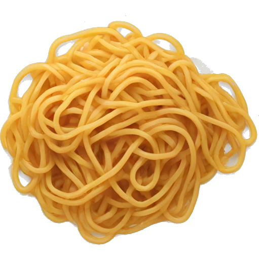 Spaghetti food on a plate emoji
