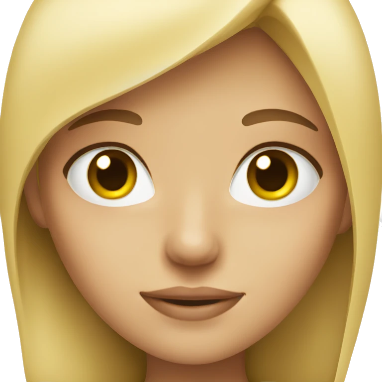 blonde girl emoji