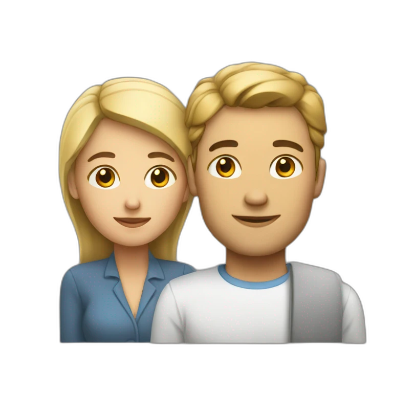 un homme sur une femme emoji