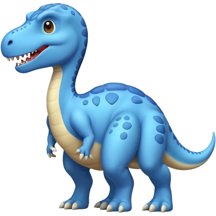 light blue 공룔 emoji