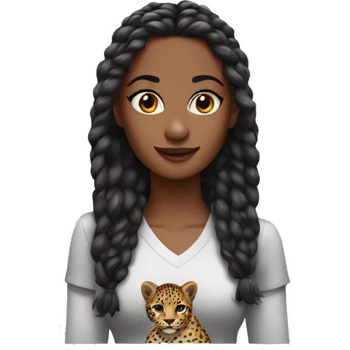 2 leopards girls emoji