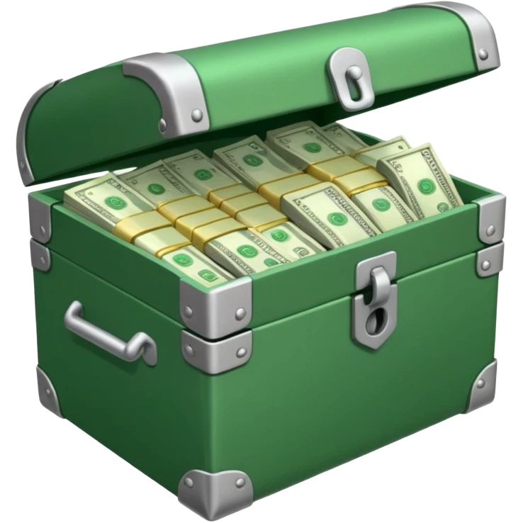 unlocked vault full of cash emoji