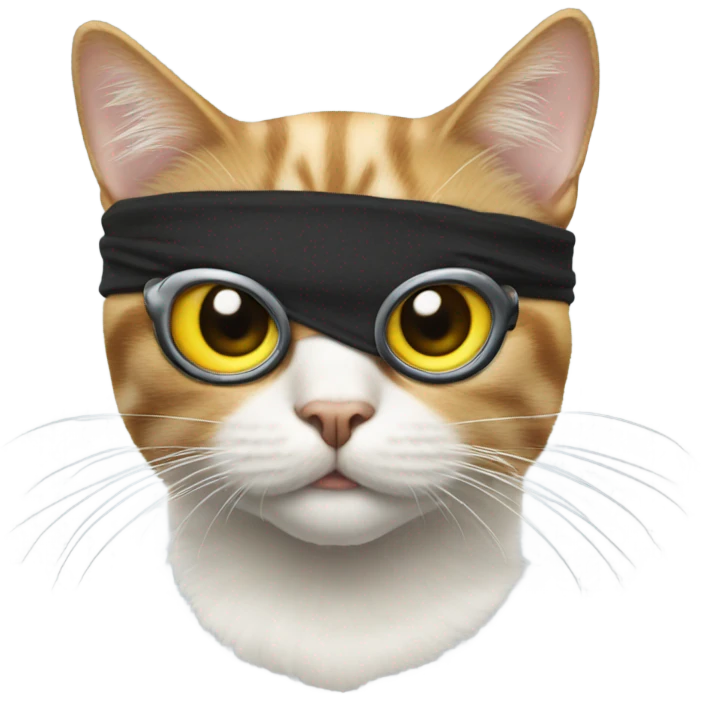 Cat with eyepatch emoji