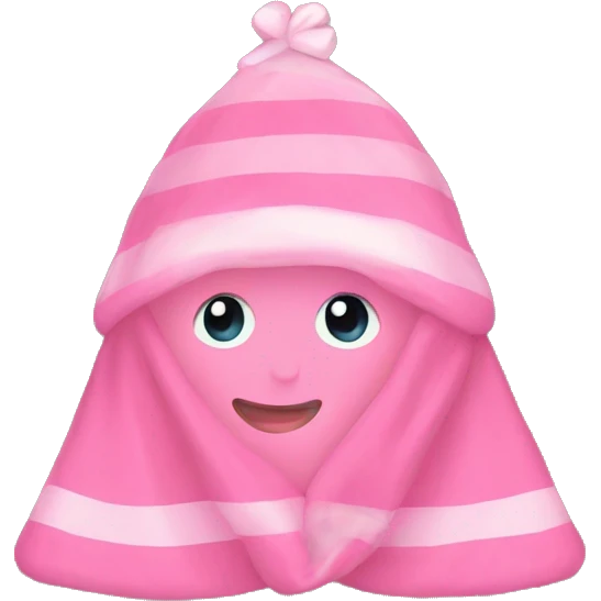 Pink Christmas blanket  emoji