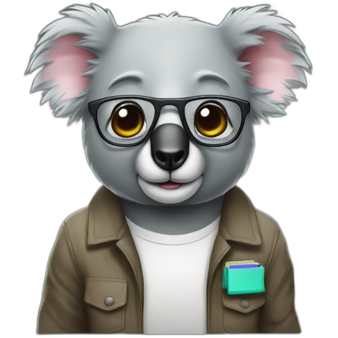 programmer koala emoji