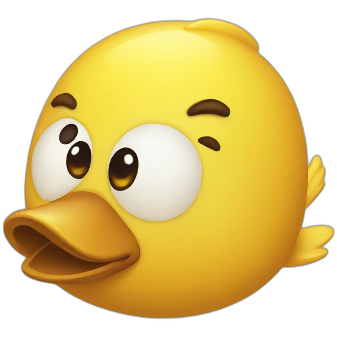 patito de goma amarillo emoji