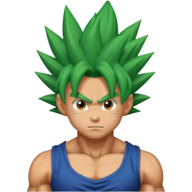 green haired goku emoji