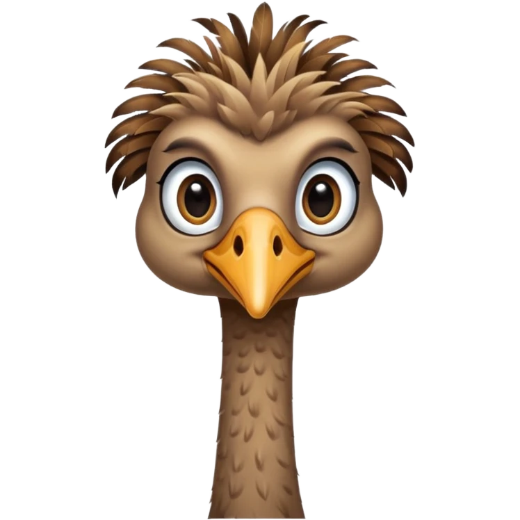 Ostrich emoji
