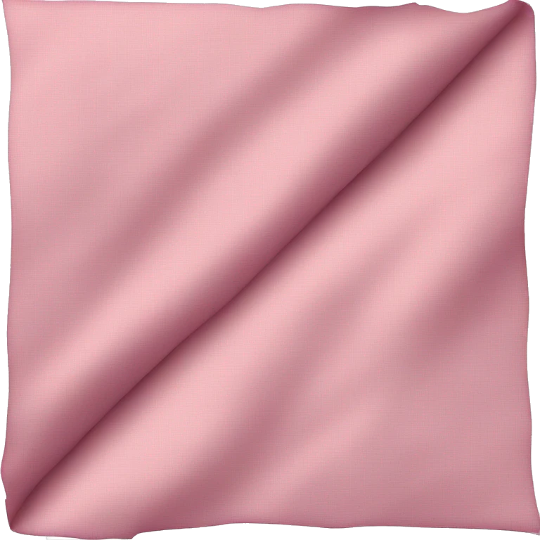 Folded pink linen emoji