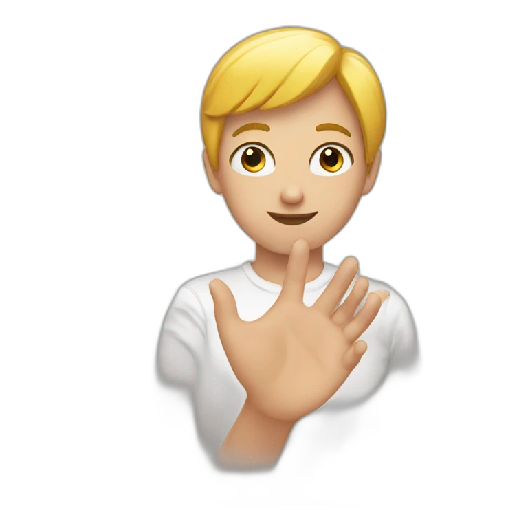 coeur avec les mains emoji