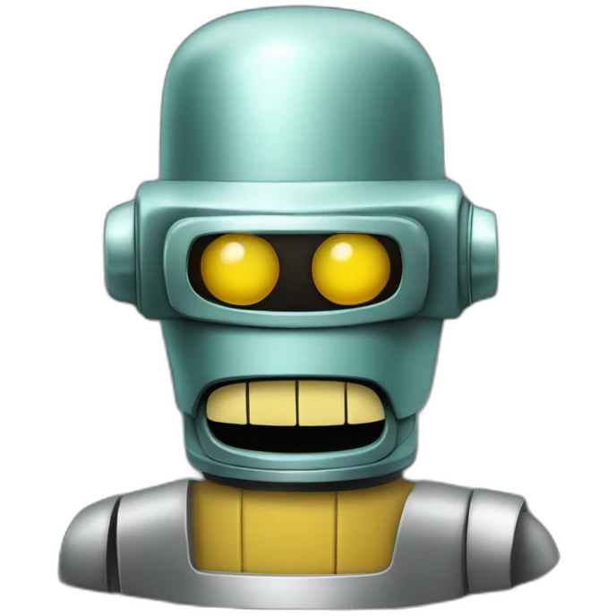 bender futurama besa mi brillante culo metálico emoji
