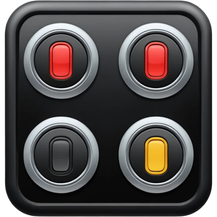 car switch on engine button in black emoji