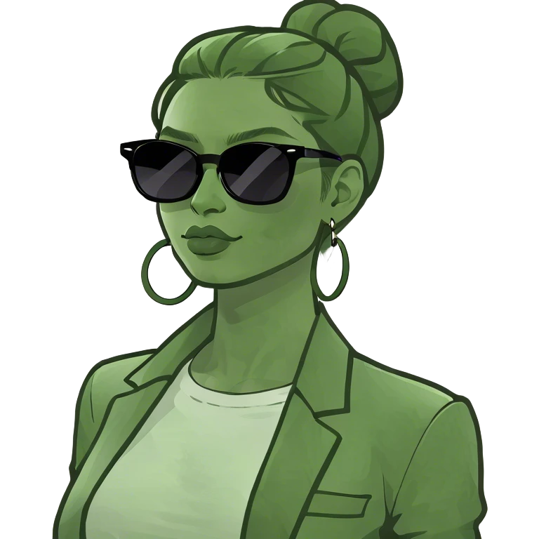 Stylish girl emoji