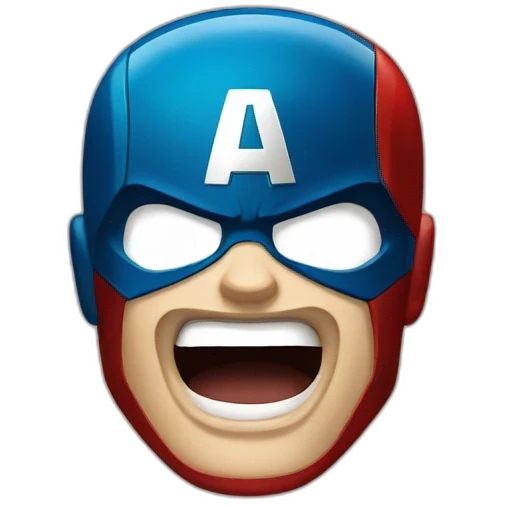 Captain america roaring emoji