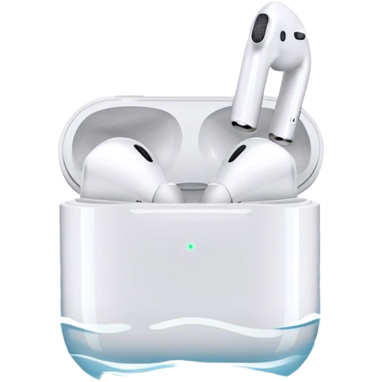 AirPods in a pool emoji