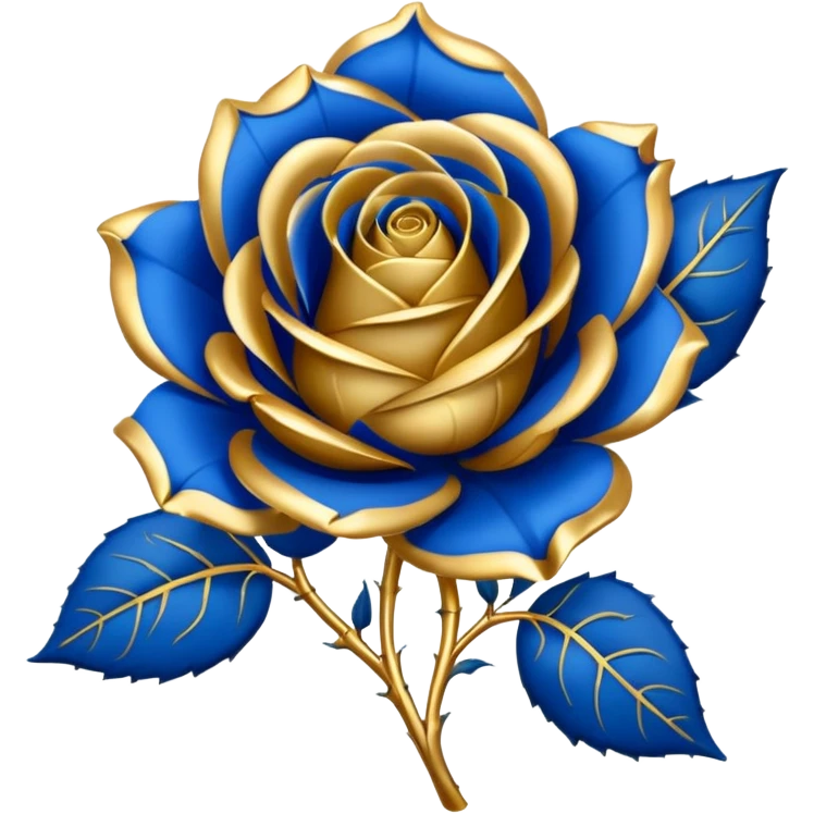Blue rose award emoji