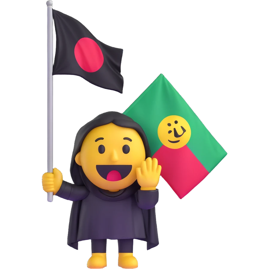 crying emoji holding Afghanistan flag emoji