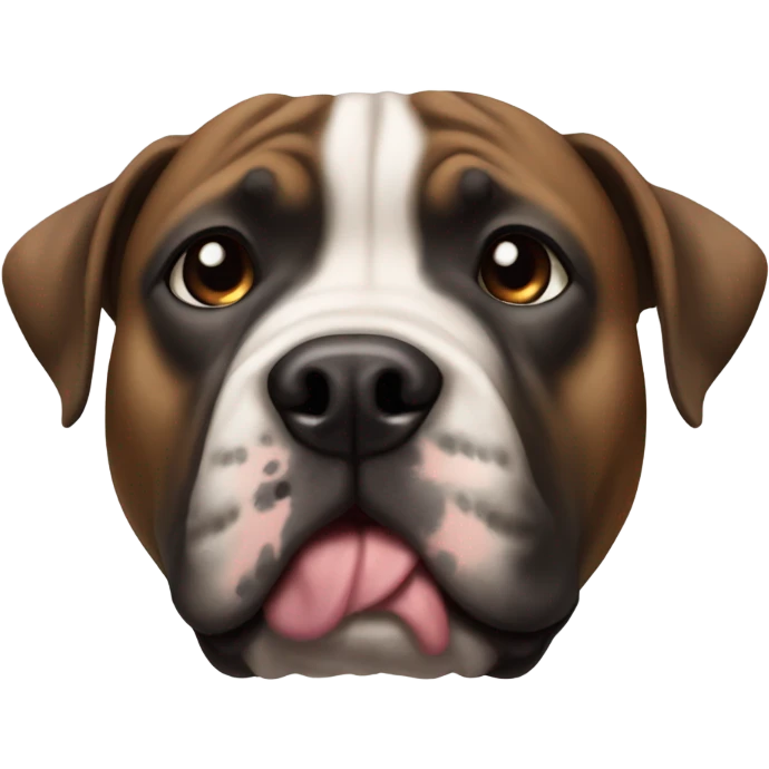 Staffy dog cross bull mastiff emoji
