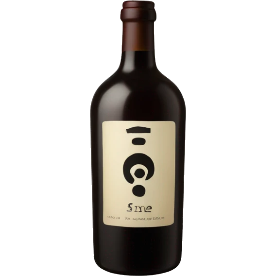 Sine Qua Non wine bottle emoji