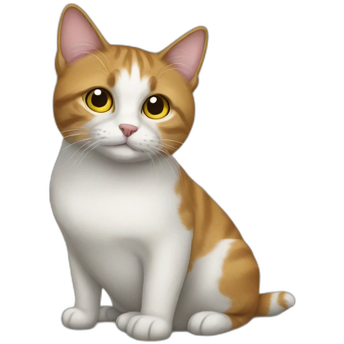 Cat sitting on a dog emoji