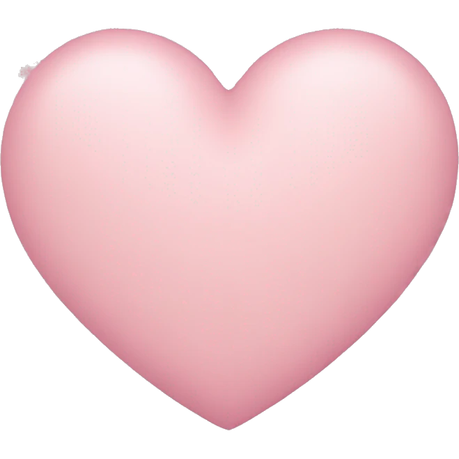 pastel pink heart emoji