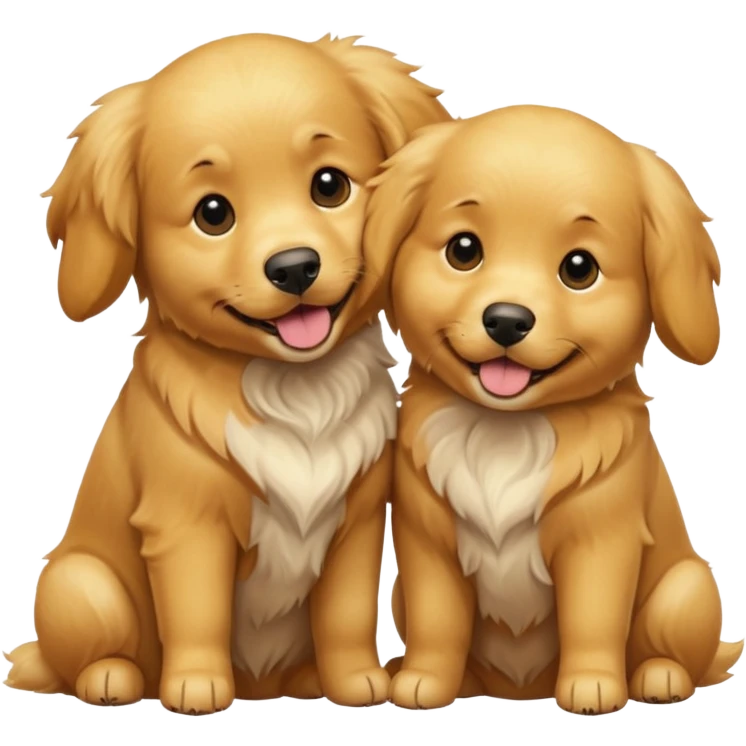 Two dogs  emoji