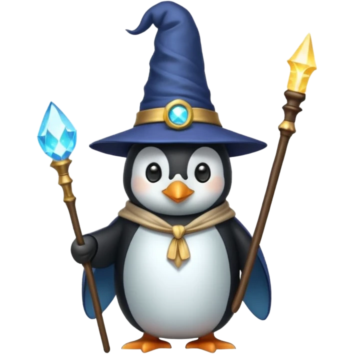 Penguin Wizard emoji