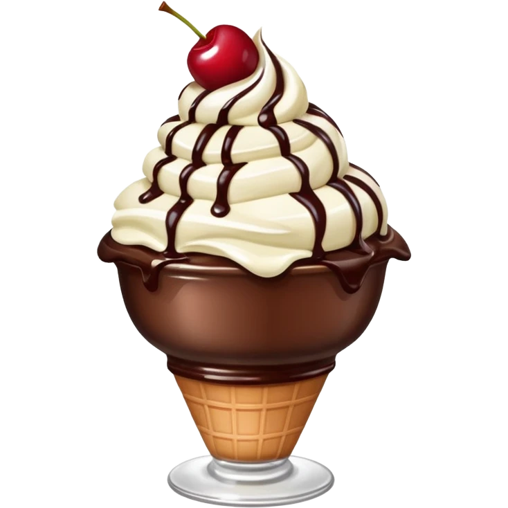 Ice Cream Chocolate Sundae with Cherry


 emoji