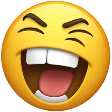 Mad face laughing  emoji