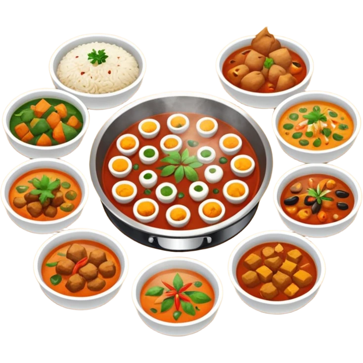 home cooked indian food emoji