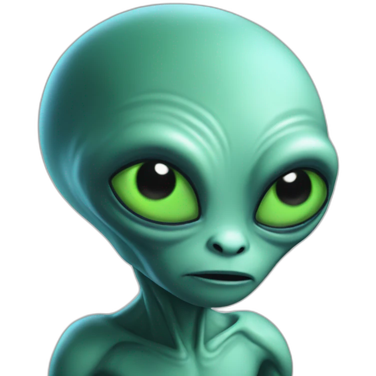 alien try to understand the world emoji