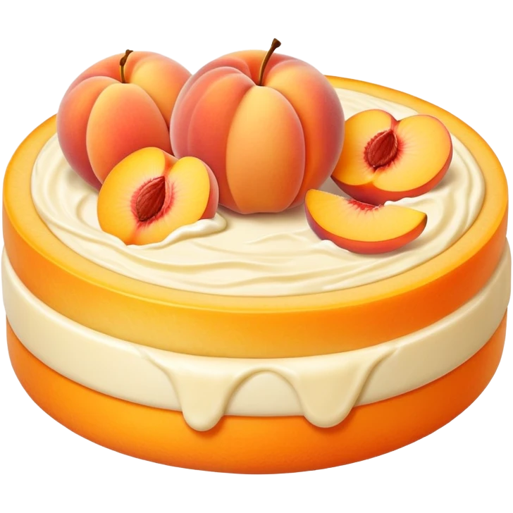 Peach cheese emoji